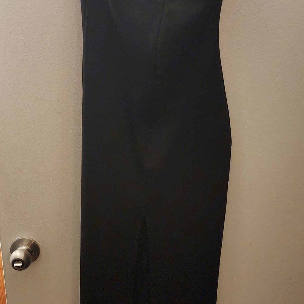 Sexy Strapless long black dress - Picture 2 of 9